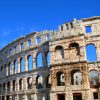 Rome colosseum in the city of Pula, Istria, Croatia